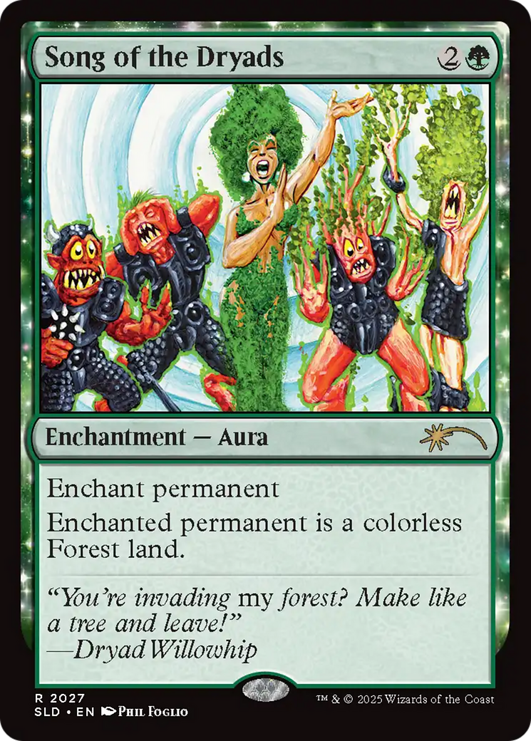 Song of the Dryads (2027) (Rainbow Foil) [Secret Lair Drop Series] | Chromatic Games