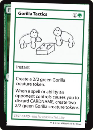 Gorilla Tactics (2021 Edition) [Mystery Booster Playtest Cards] | Chromatic Games