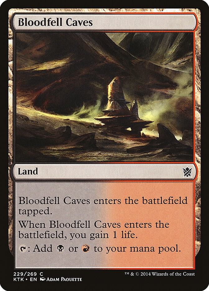 Bloodfell Caves 229/269 (Khans of Tarkir)  | Chromatic Games