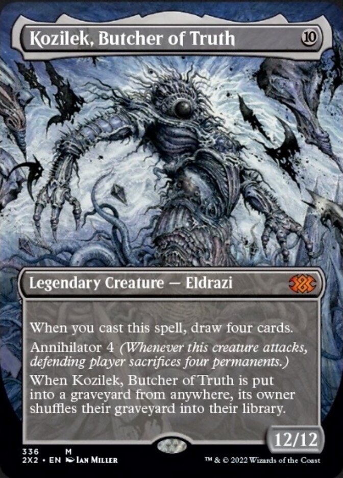 Kozilek, Butcher of Truth (Borderless Alternate Art) [Double Masters 2022] | Chromatic Games