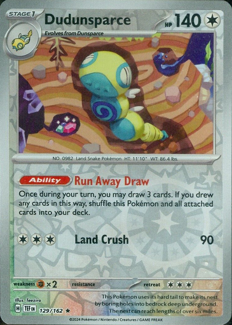 Dudunsparce (129/162) [Scarlet & Violet: Temporal Forces] | Chromatic Games