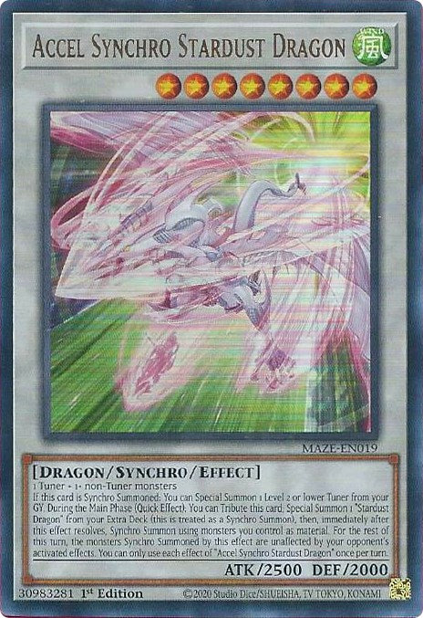 Accel Synchro Stardust Dragon [MAZE-EN019] Ultra Rare | Chromatic Games