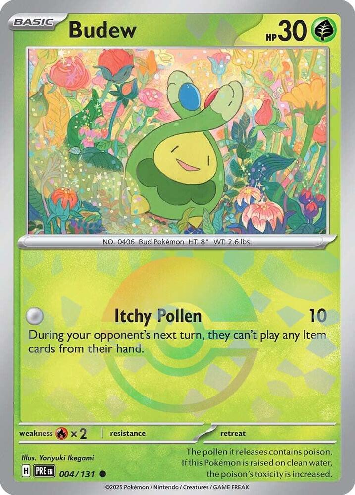 Budew (004/131) (Poke Ball Pattern) [Scarlet & Violet: Prismatic Evolutions] | Chromatic Games