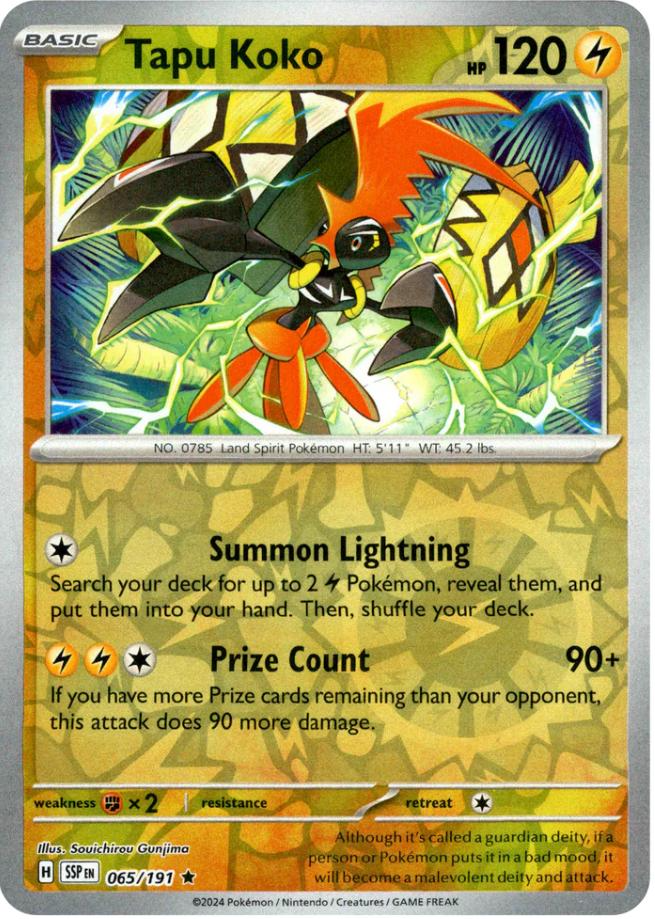 Tapu Koko (065/191) [Scarlet & Violet: Surging Sparks] | Chromatic Games