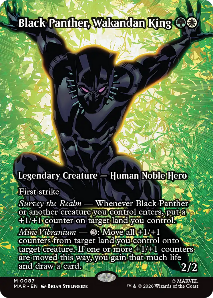 Black Panther, Wakandan King (Borderless) [Marvel Universe: Eternal-Legal] | Chromatic Games