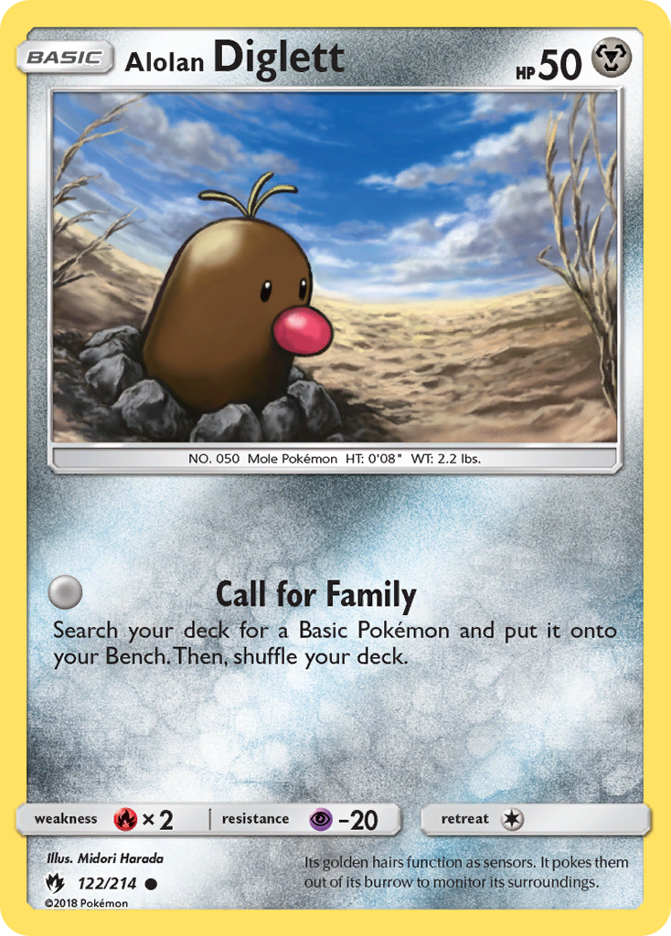 Alolan Diglett (122/214) [Sun & Moon: Lost Thunder] | Chromatic Games