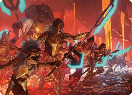 Roar of Resistance Art Card [Phyrexia: All Will Be One Art Series] | Chromatic Games