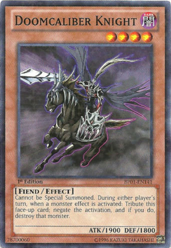 Doomcaliber Knight [BP01-EN141] Starfoil Rare | Chromatic Games