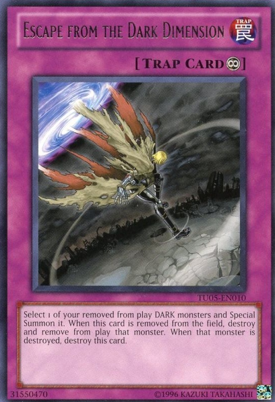 Escape from the Dark Dimension [TU05-EN010] Rare | Chromatic Games