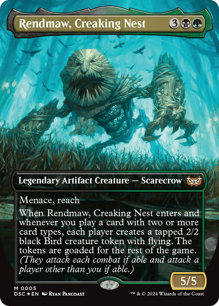 Rendmaw, Creaking Nest (Borderless) [Duskmourn: House of Horror Commander] | Chromatic Games