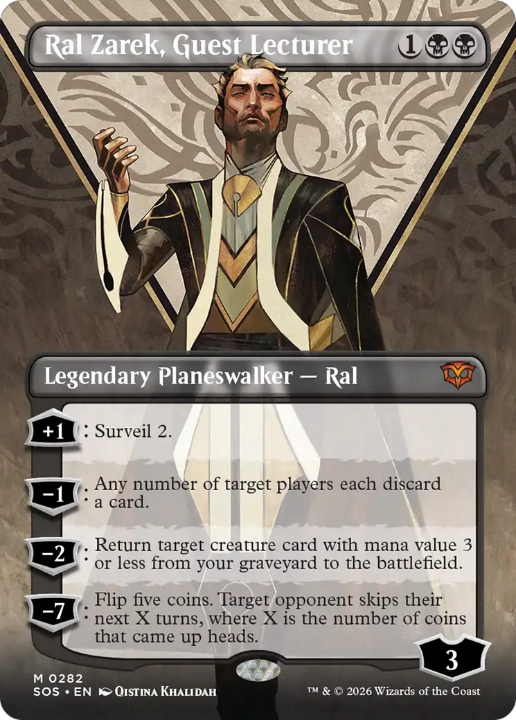 Ral Zarek, Guest Lecturer (Borderless) [Secrets of Strixhaven] | Chromatic Games