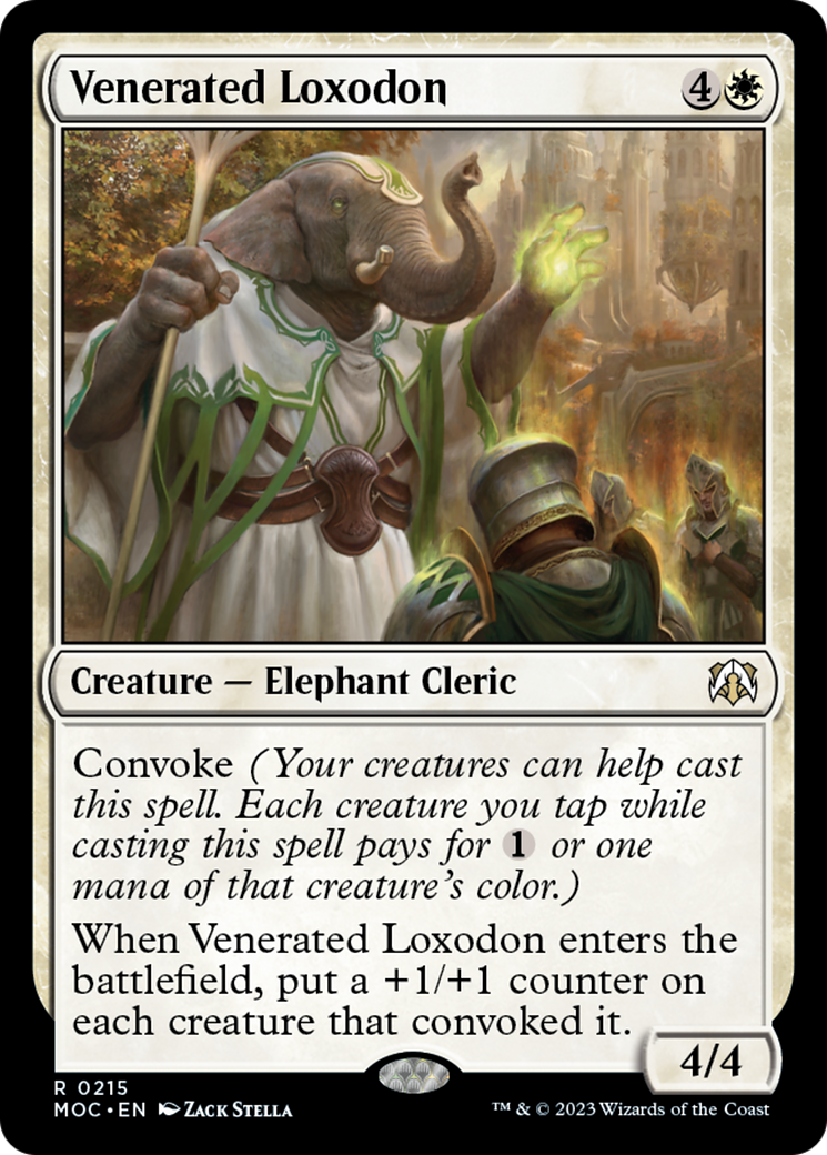 Venerated Loxodon [March of the Machine Commander] | Chromatic Games