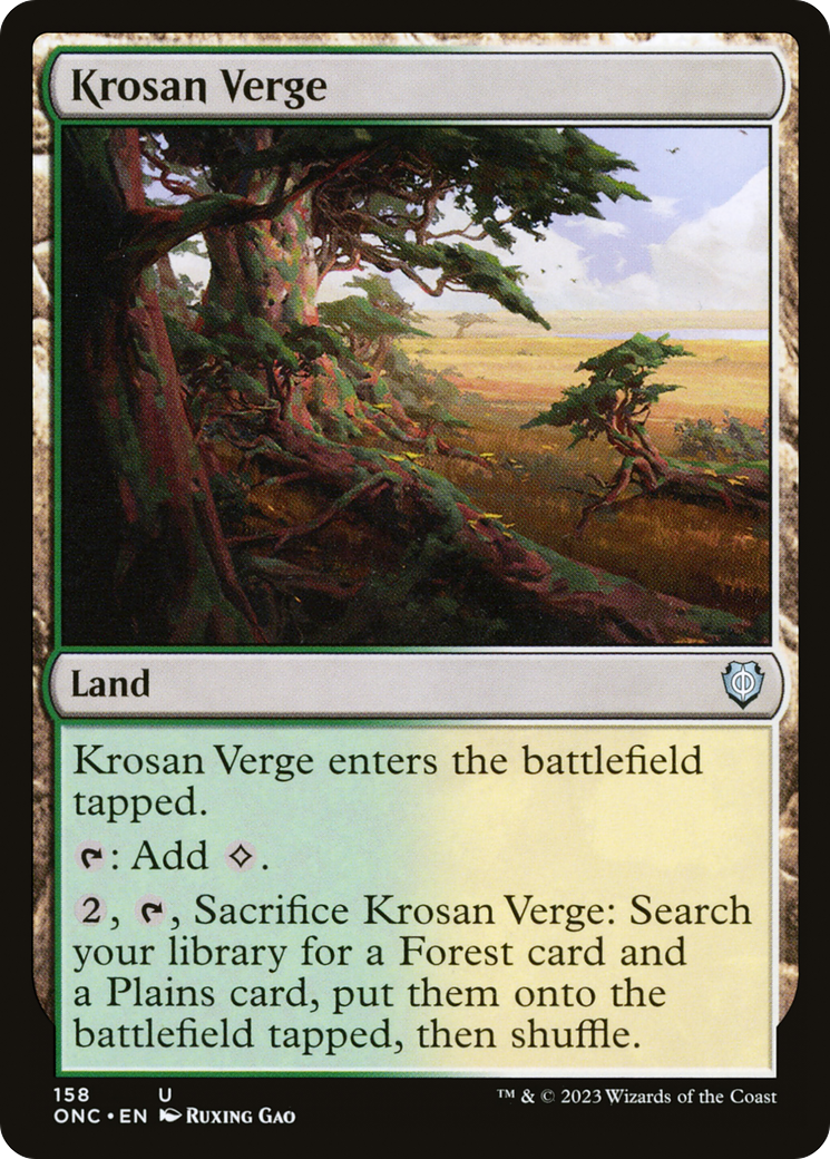 Krosan Verge [Phyrexia: All Will Be One Commander] | Chromatic Games