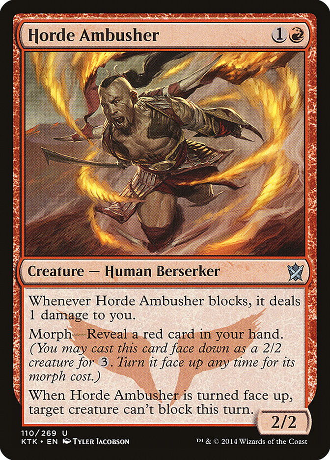 Horde Ambusher 110/269 (Khans of Tarkir)  | Chromatic Games
