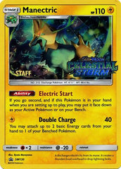 Manectric (SM130) (Staff Prerelease Promo) [Sun & Moon: Black Star Promos] | Chromatic Games