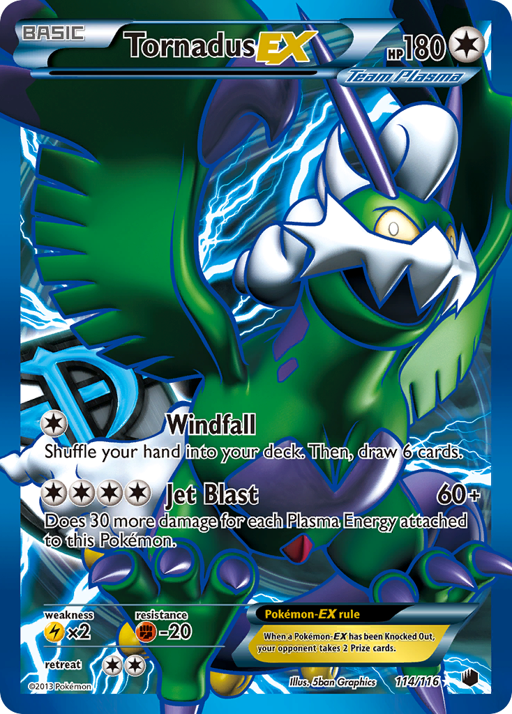 Tornadus EX (114/116) [Black & White: Plasma Freeze] | Chromatic Games