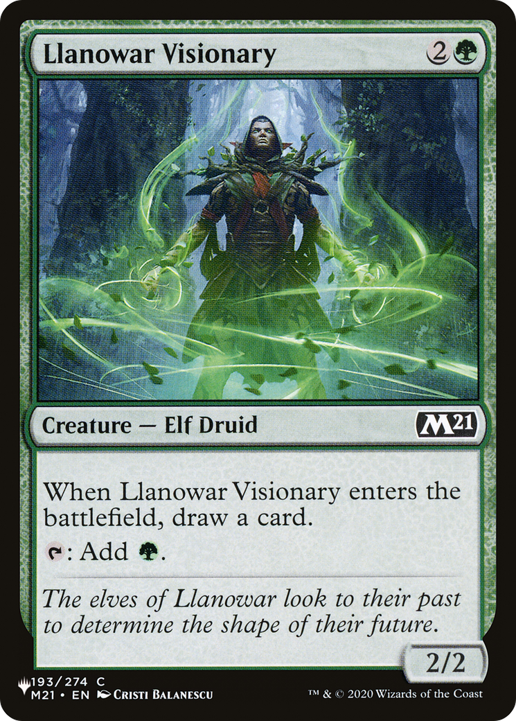 Llanowar Visionary [The List] | Chromatic Games
