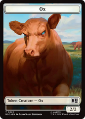 Ox (023) // Construct (030) Double-Sided Token (Surge Foil) [Marvel Super Heroes Commander Tokens] | Chromatic Games
