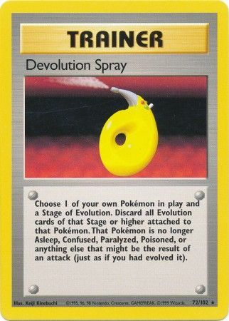 Devolution Spray (72/102) [Base Set Unlimited] | Chromatic Games