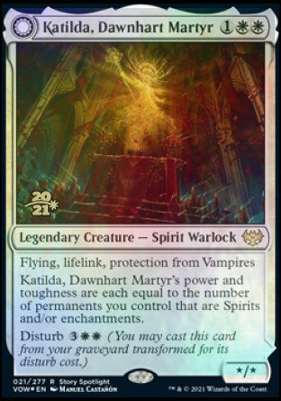 Katilda, Dawnhart Martyr // Katilda's Rising Dawn [Innistrad: Crimson Vow Prerelease Promos] | Chromatic Games