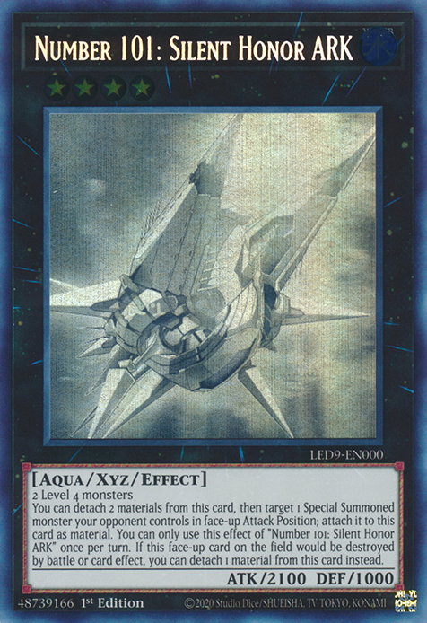 Number 101: Silent Honor ARK [LED9-EN000] Ghost Rare | Chromatic Games