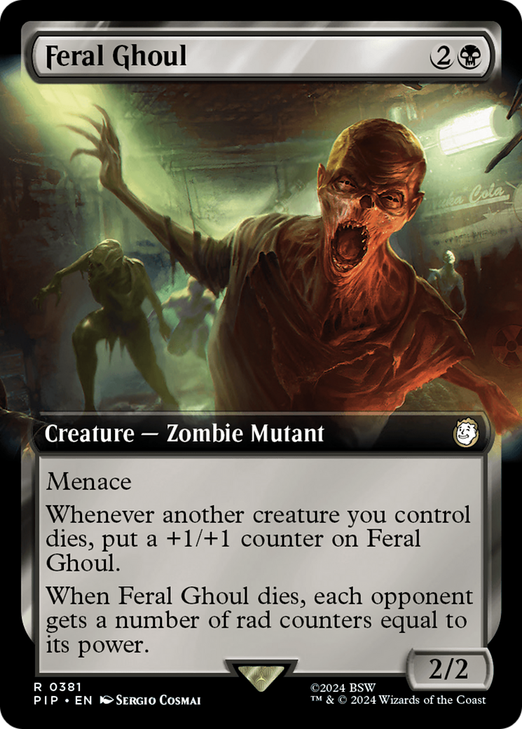 Feral Ghoul (Extended Art) [Fallout] | Chromatic Games