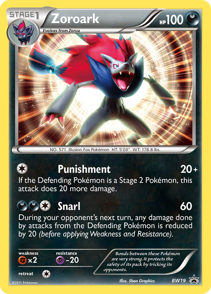 Zoroark (BW19) [Black & White: Black Star Promos] | Chromatic Games