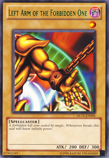 Left Arm of the Forbidden One (Green) [DL11-EN005] Rare | Chromatic Games