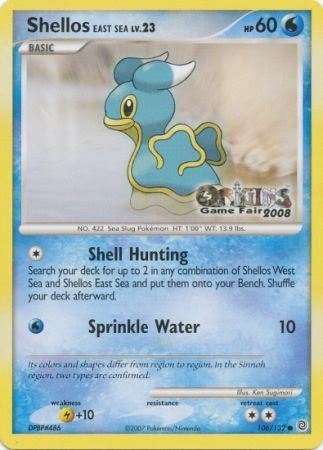 Shellos East Sea (106/132) (Origins Game Fair 2008) [Nintendo: Black Star Promos] | Chromatic Games