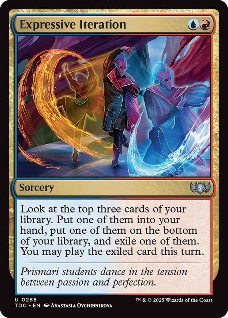 Expressive Iteration [Tarkir: Dragonstorm Commander] | Chromatic Games