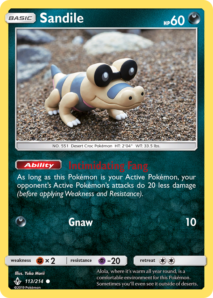 Sandile (113/214) [Sun & Moon: Unbroken Bonds] | Chromatic Games