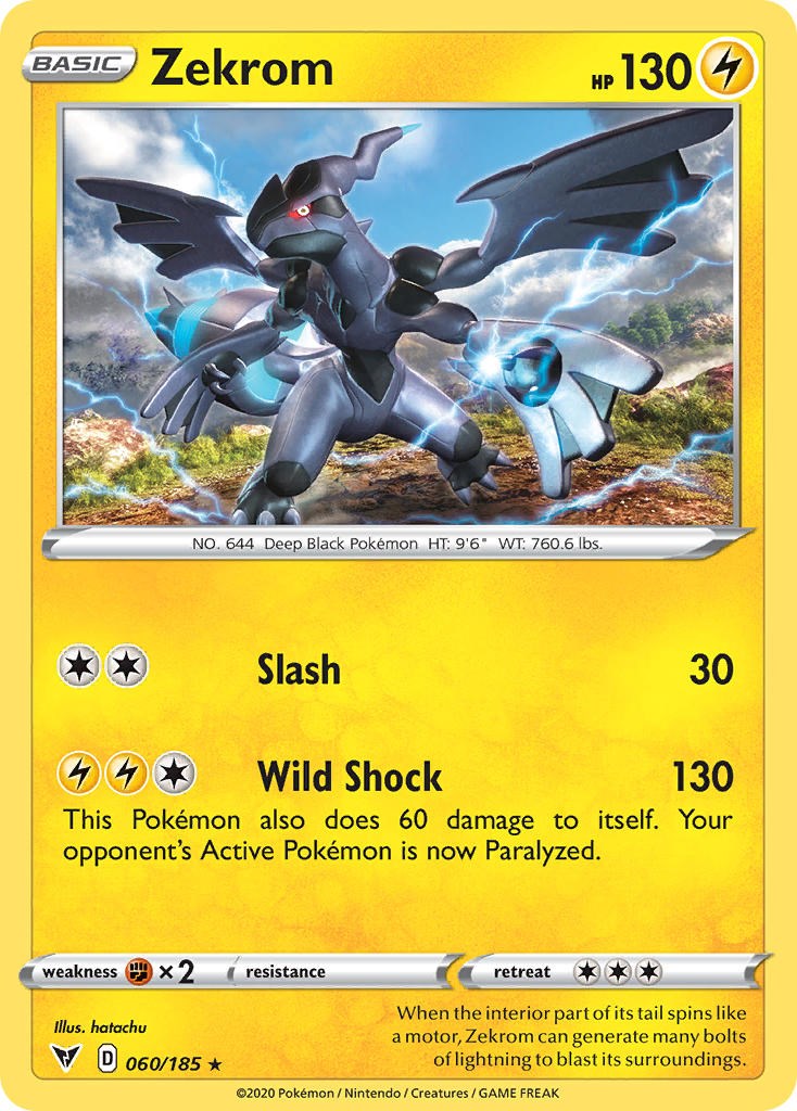 Zekrom (060/185) (Cosmos Holo) [Sword & Shield: Black Star Promos] | Chromatic Games