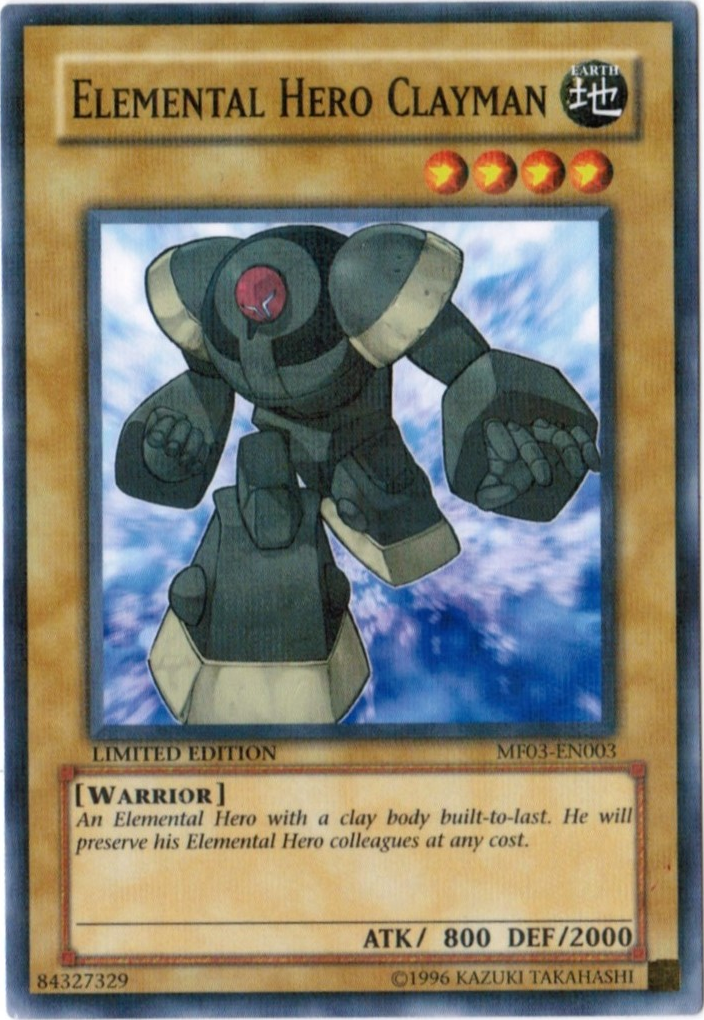 Elemental Hero Clayman [MF03-EN003] Parallel Rare | Chromatic Games