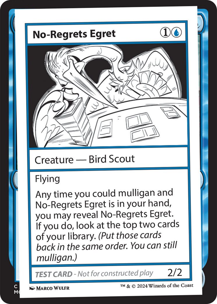 No-Regrets Egret [Mystery Booster 2 Playtest Cards] | Chromatic Games