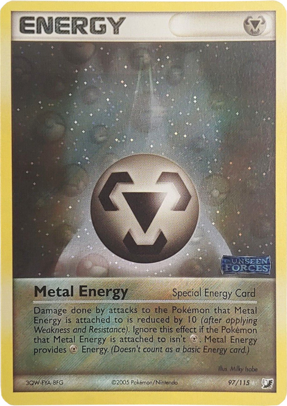 Metal Energy (97/115) (Stamped) [EX: Unseen Forces] | Chromatic Games