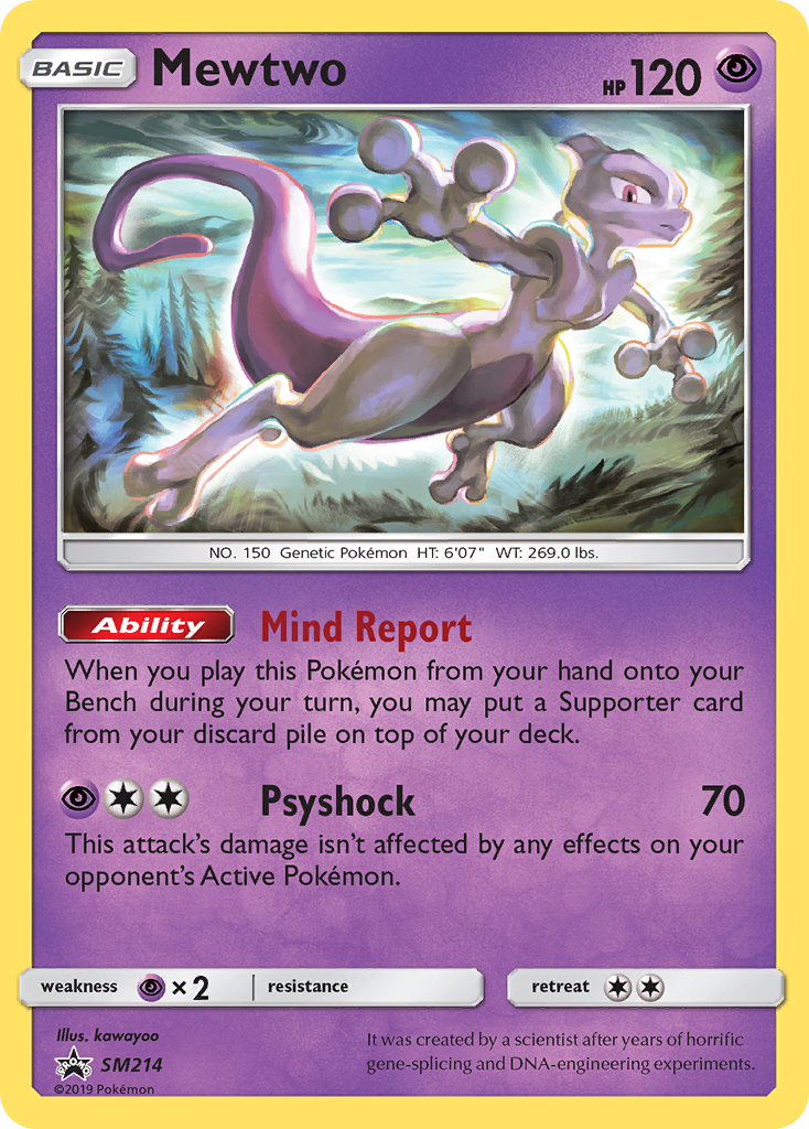 Mewtwo (SM214) [Sun & Moon: Black Star Promos] | Chromatic Games