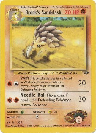 Brock's Sandslash (36/132) [Gym Challenge Unlimited] | Chromatic Games