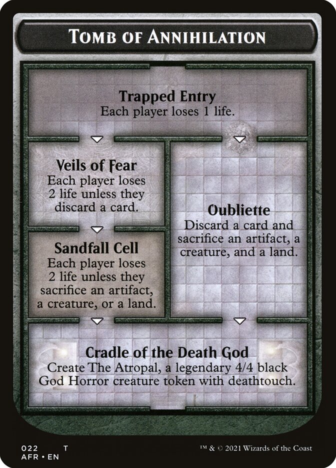 Dungeon of the Mad Mage // Tomb of Annihilation Double-Sided Token [Dungeons & Dragons: Adventures in the Forgotten Realms Tokens] | Chromatic Games