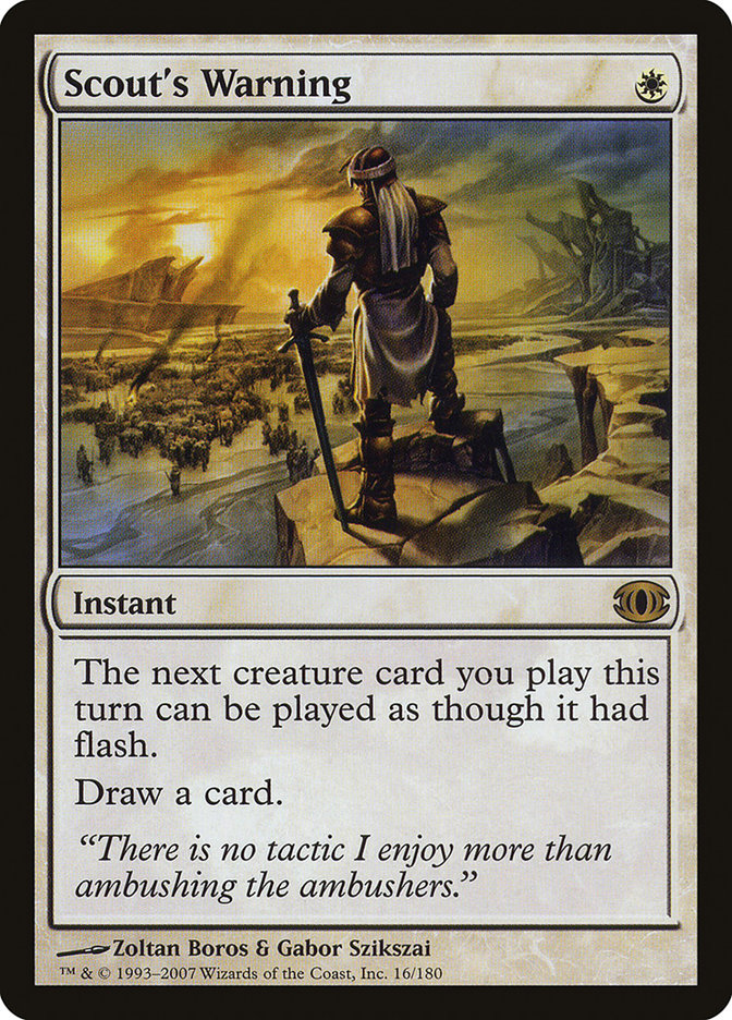 Scout's Warning 16/180 (Future Sight)  | Chromatic Games