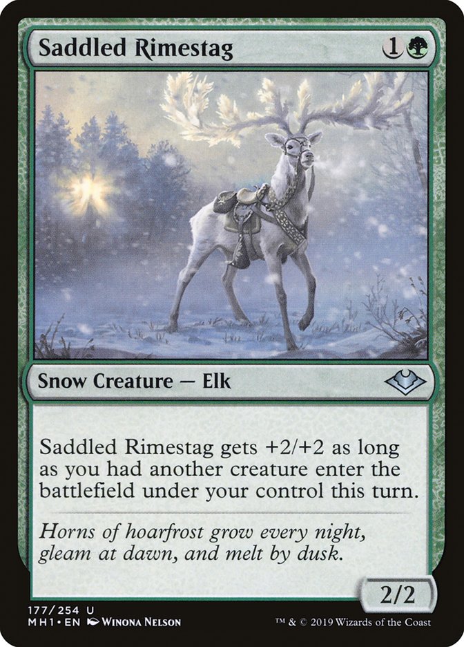 Saddled Rimestag [Modern Horizons] | Chromatic Games