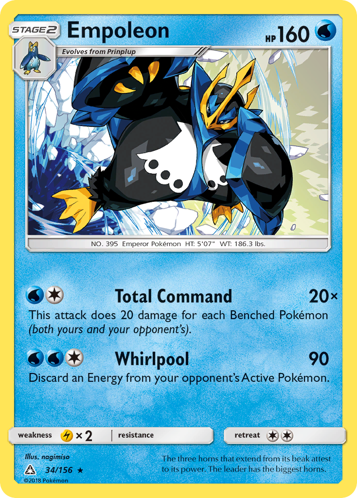 Empoleon (34/156) [Sun & Moon: Ultra Prism] | Chromatic Games