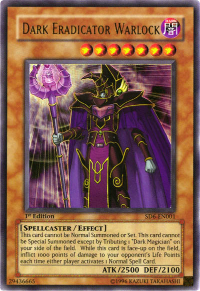 Dark Eradicator Warlock [SD6-EN001] Ultra Rare | Chromatic Games