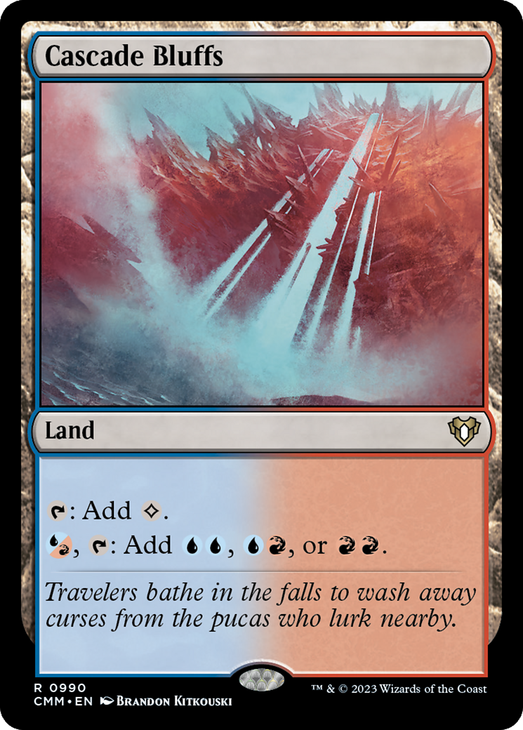 Cascade Bluffs [Commander Masters] | Chromatic Games