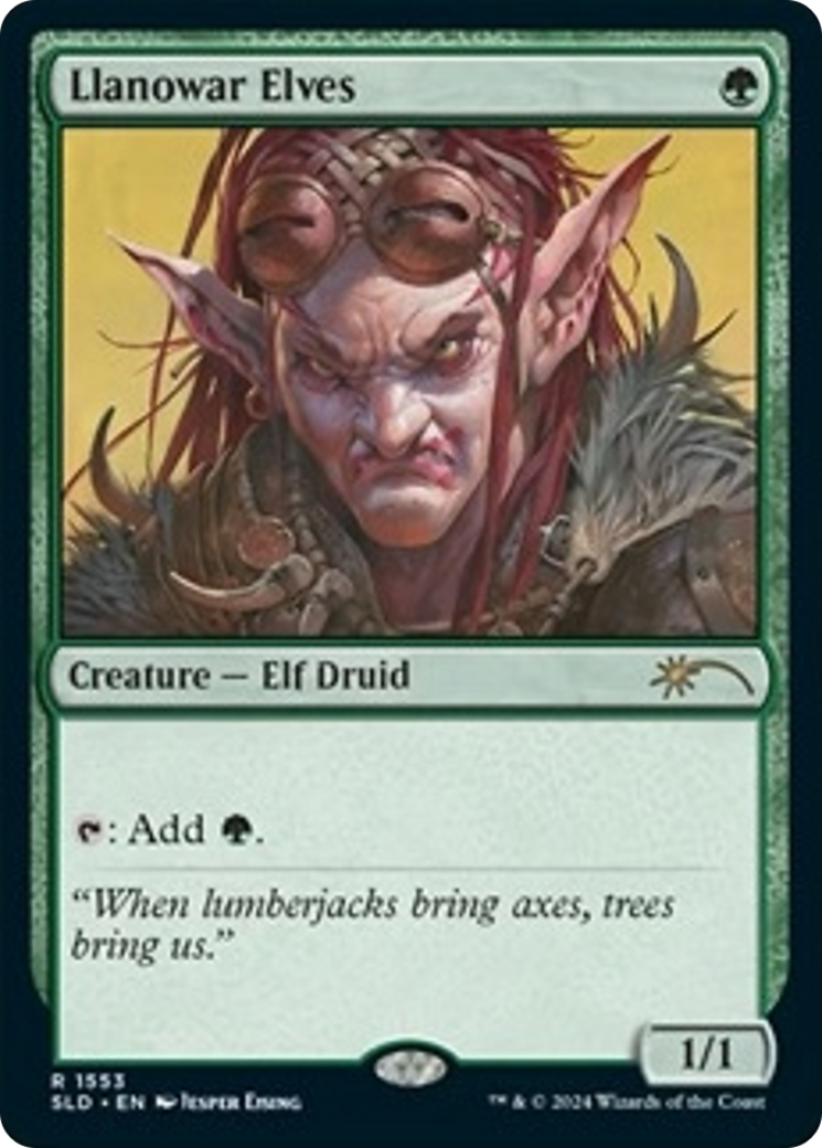 Llanowar Elves (1553) (Rainbow Foil) [Secret Lair Drop Series] | Chromatic Games