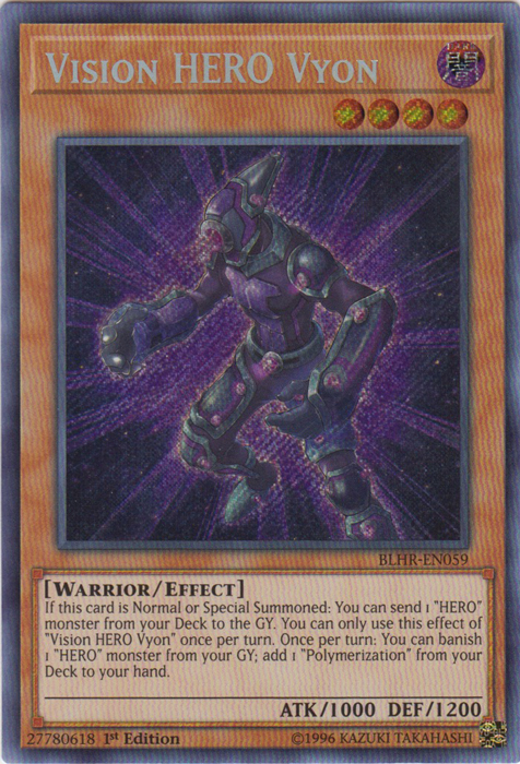 Vision Hero Vyon [BLHR-EN059] Secret Rare | Chromatic Games