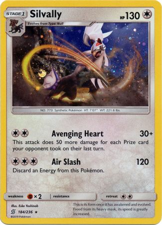 Silvally (184/236) (Cosmos Holo) [Sun & Moon: Unified Minds] | Chromatic Games