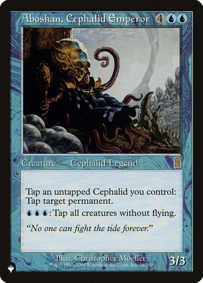 Aboshan, Cephalid Emperor [The List] | Chromatic Games