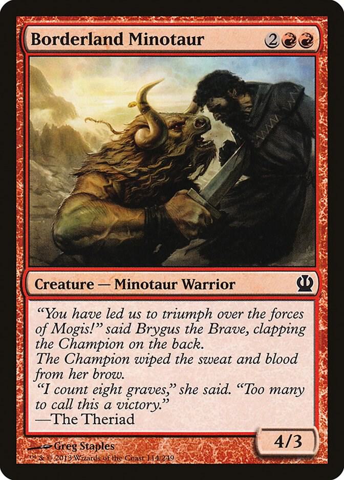 Borderland Minotaur 114/249 (Theros)  | Chromatic Games