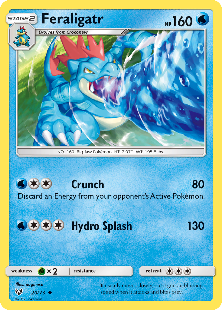 Feraligatr (20/73) [Sun & Moon: Shining Legends] | Chromatic Games