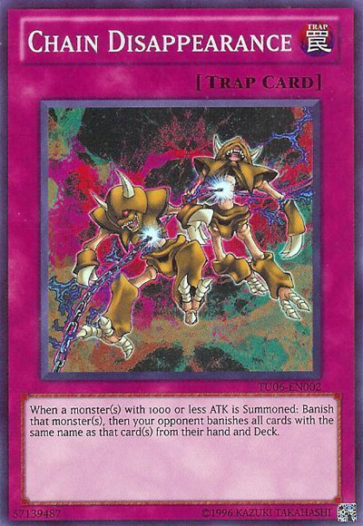 Chain Disappearance [TU06-EN002] Super Rare | Chromatic Games
